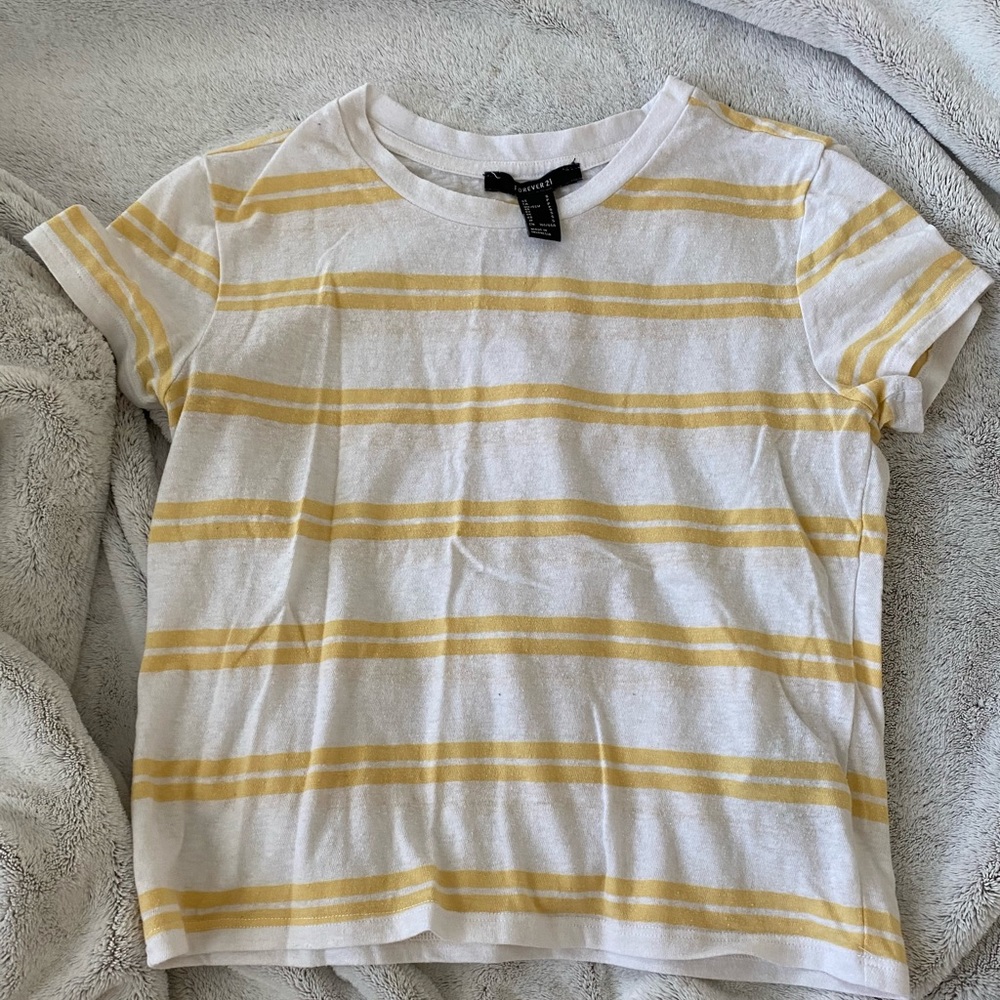 Forever 21 striped crop top